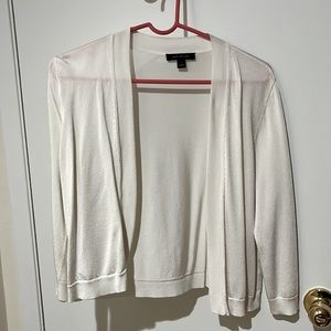 Ann Taylor white cardigan